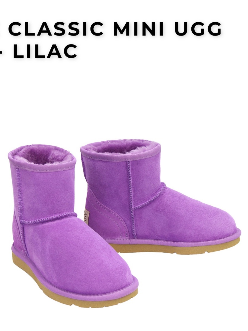 Deluxe classic mini UGG boots Lilac SZ 8.5